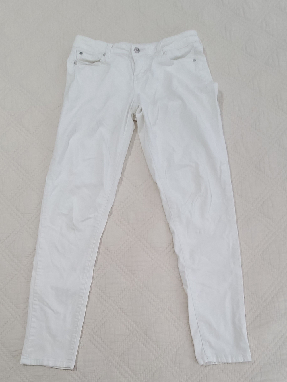 Celebrity Pink White Skinny Pants